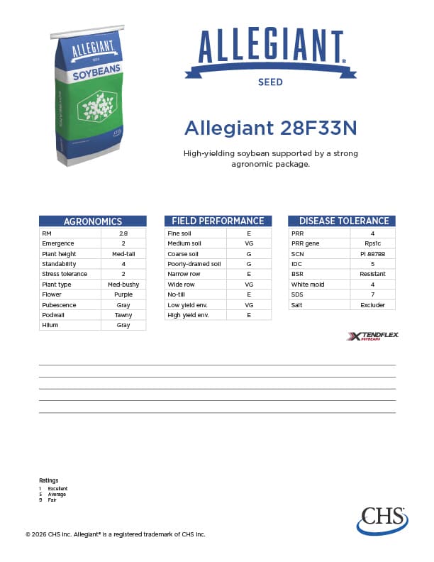 Allegiant 28F33N